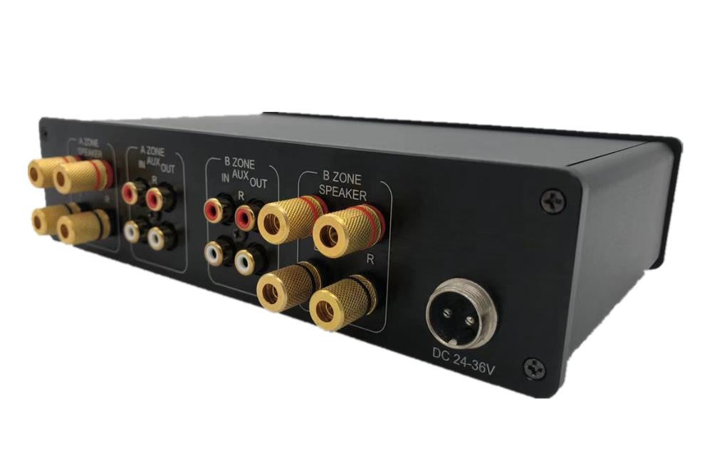 AMP44 2-Zone 4-Channel 4*100W AMPLIFIER w/Independent Inputs& Bass & T ...